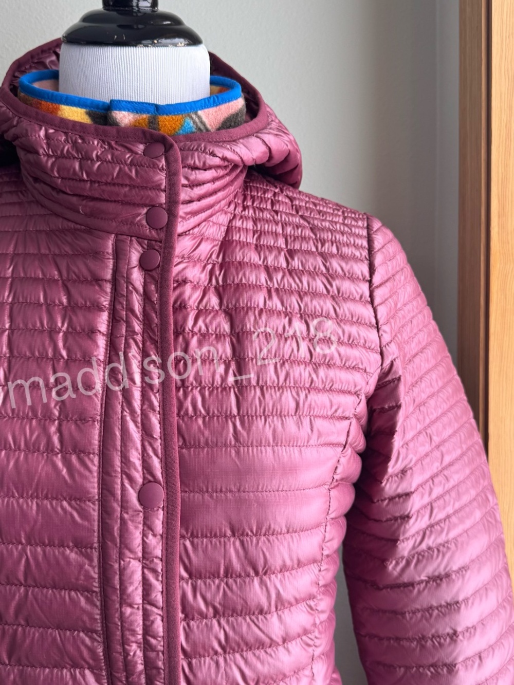 Patagonia Lightweight Fiona Parka Small Oxblood Red 600-fill down Windproof S - Picture 4 of 14